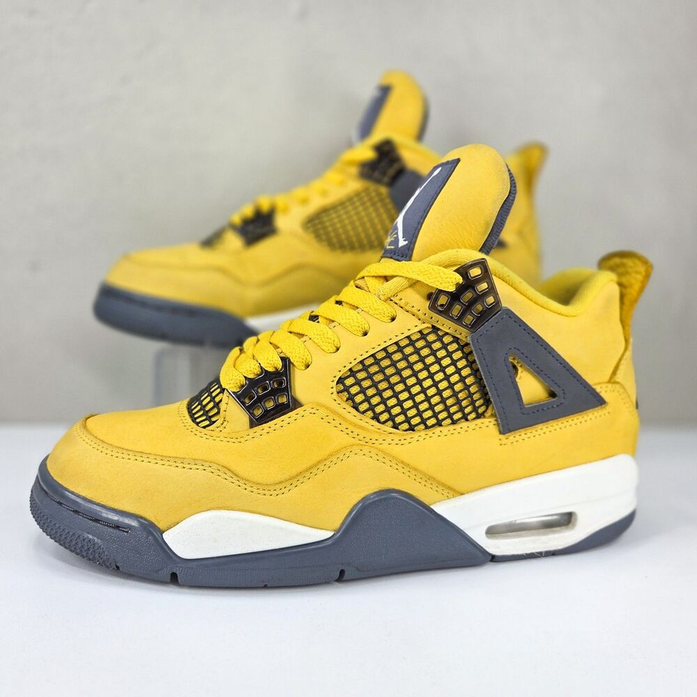 Air Jordan 4 Retro Lightning 2021 Tour Yellow CT8527-700 Sz 8.5